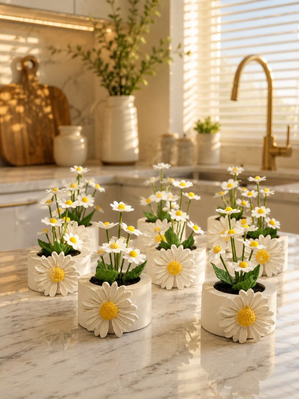 گلدان دایره بابونه 🌼
